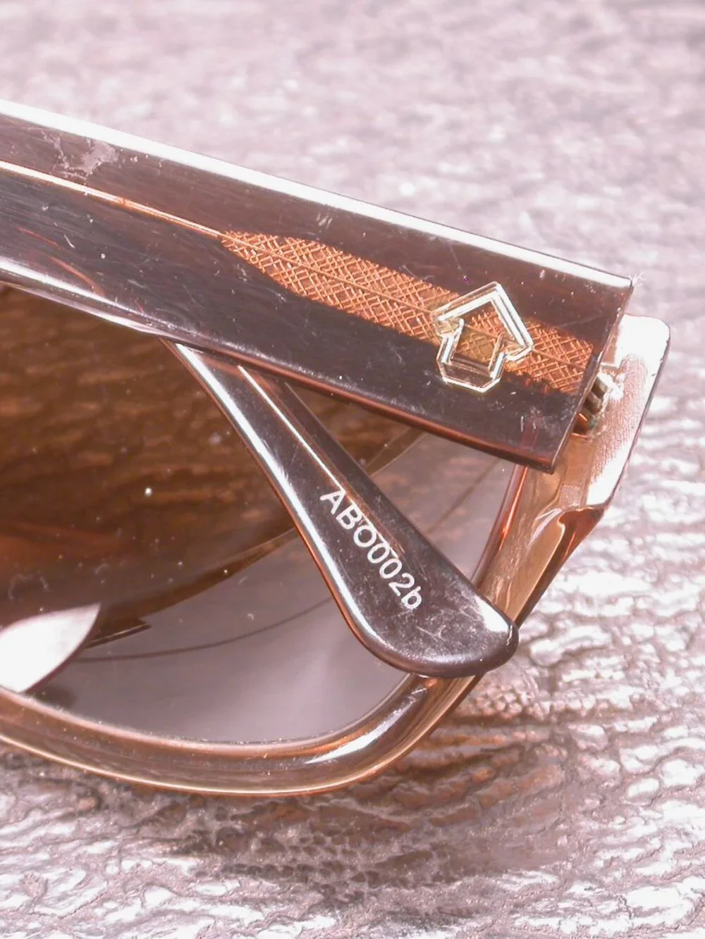 Authentic Colab Amber Clear Bold Sporty Sunglasses